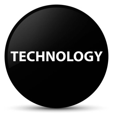 Teknoloji siyah yuvarlak düğmesi