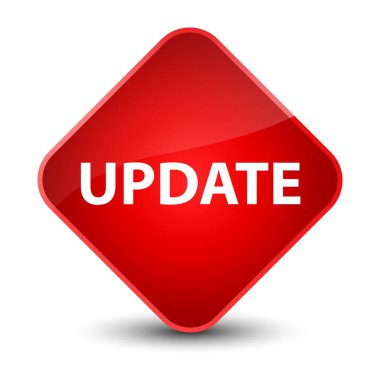 Güncelleştirme zarif kırmızı elmas düğmesi