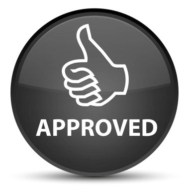 (Simge Yaşasın) özel siyah yuvarlak düğmesi onaylı