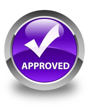 Onaylı (simge doğrulama) düğmesini mor parlak