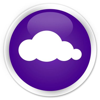 Bulut simge sigorta primi mor yuvarlak düğmesi