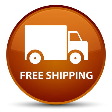 Ücretsiz nakliye özel kahverengi yuvarlak düğmesi