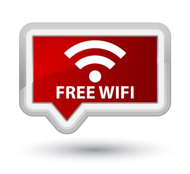 Ücretsiz Wi-Fi baş Kızıl bayrak düğmesini