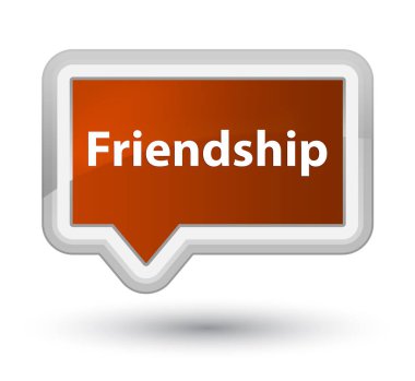 Dostluk Başbakan kahverengi banner buton