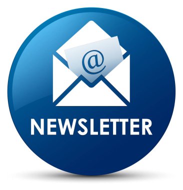 Bülten mavi yuvarlak düğmesi