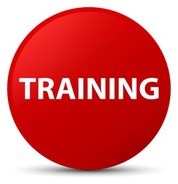 Eğitim kırmızı yuvarlak düğmesi