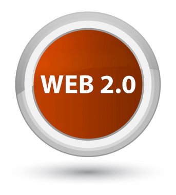 Web 2.0 Başbakan düğmenin kahverengi