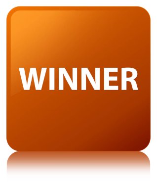 Kazanan kahverengi kare düğme