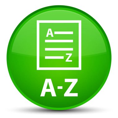 A-Z (liste sayfa simgesi) özel yeşil yuvarlak düğmesi