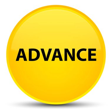 Önceden özel sarı yuvarlak düğmesi