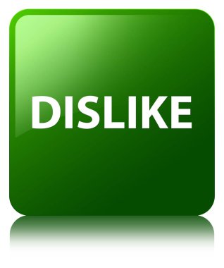 Yeşil kare düğme sevmemek