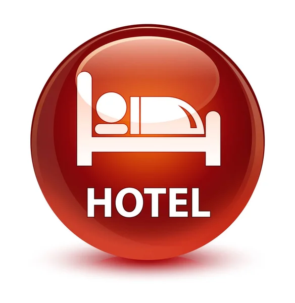 Hotel glazig bruin ronde knop — Stockfoto