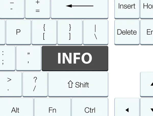 Info black keyboard button — Stock Photo, Image