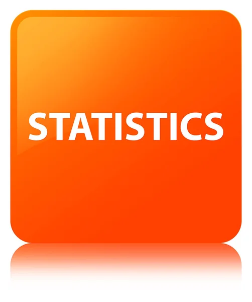 Statistiche pulsante quadrato arancione — Foto Stock