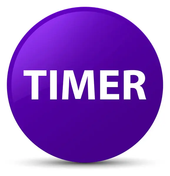 Timer paars ronde knop — Stockfoto