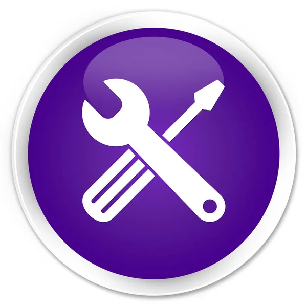 Herramientas icono prima púrpura botón redondo — Foto de Stock