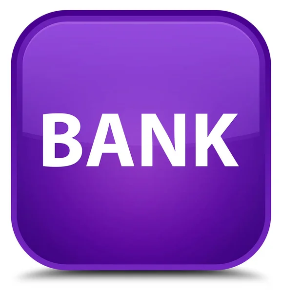 Banco especial púrpura botón cuadrado — Foto de Stock