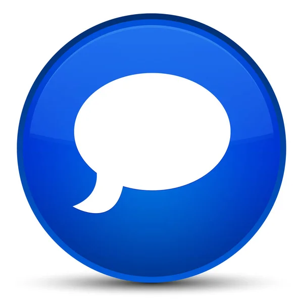 Chat icon special blue round button — Stock Photo, Image