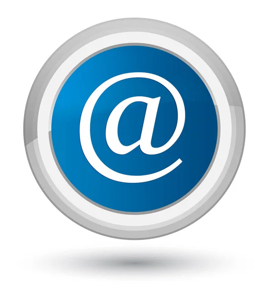 电子邮件地址图标素数蓝色圆形按钮 — 图库照片