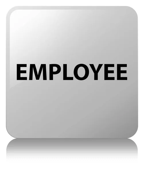 Zaměstnance bílé čtvercové tlačítko — Stock fotografie