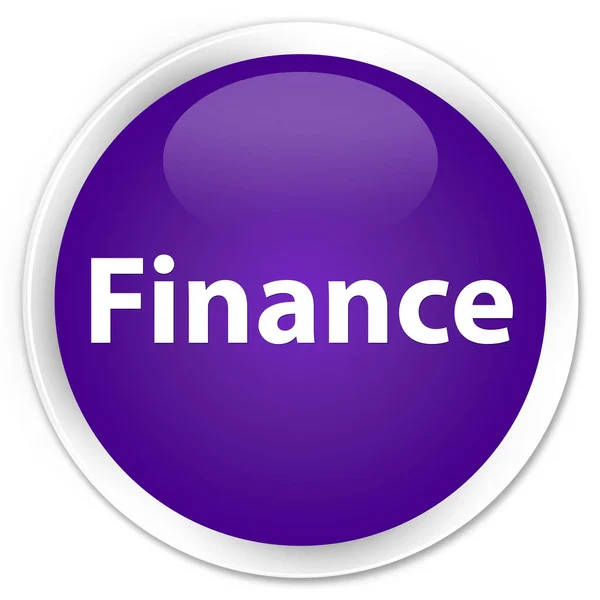 Financiën premie paarse ronde knop — Stockfoto