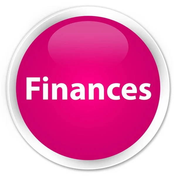 Finansów premium różowy okrągły przycisk — Zdjęcie stockowe