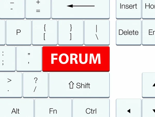 Forum rote Tastatur-Taste — Stockfoto