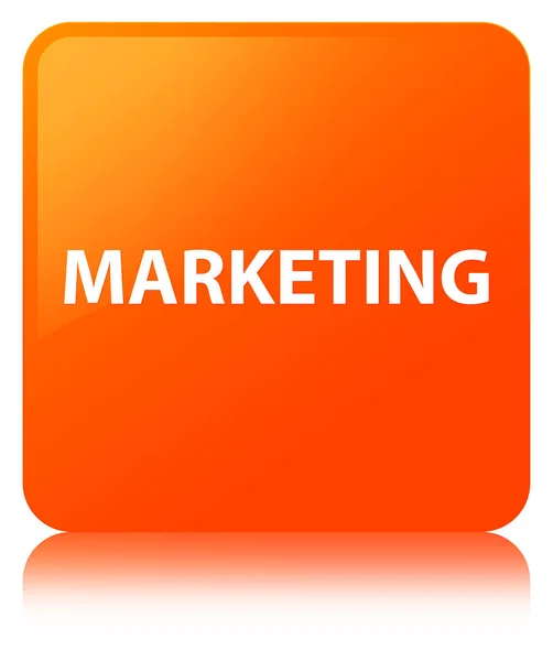 Marketing orange square button — Stock Photo, Image