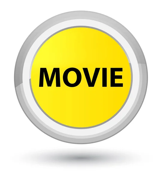 Movie prime yellow round button — Stock Photo, Image