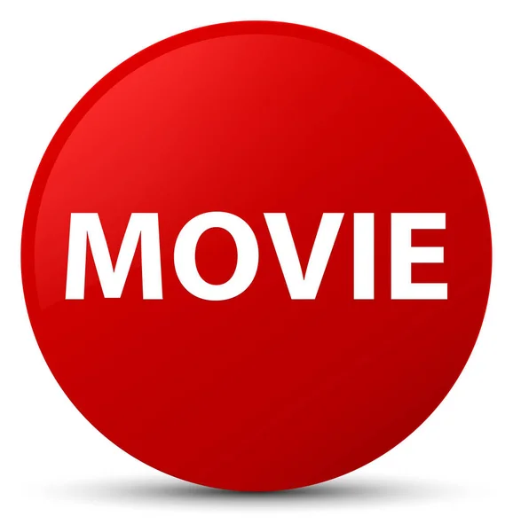 Movie red round button — Stock Photo, Image