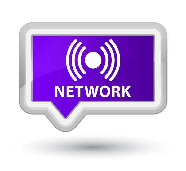 Network (signal icon) prime purple banner button