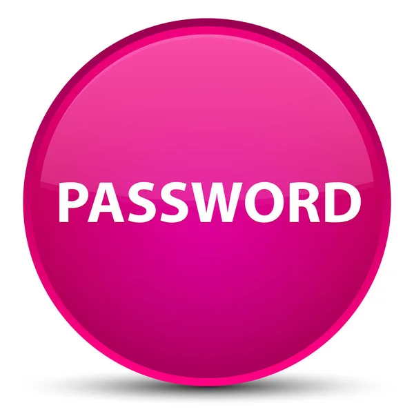 Speciální růžové kulaté tlačítko heslo — Stock fotografie