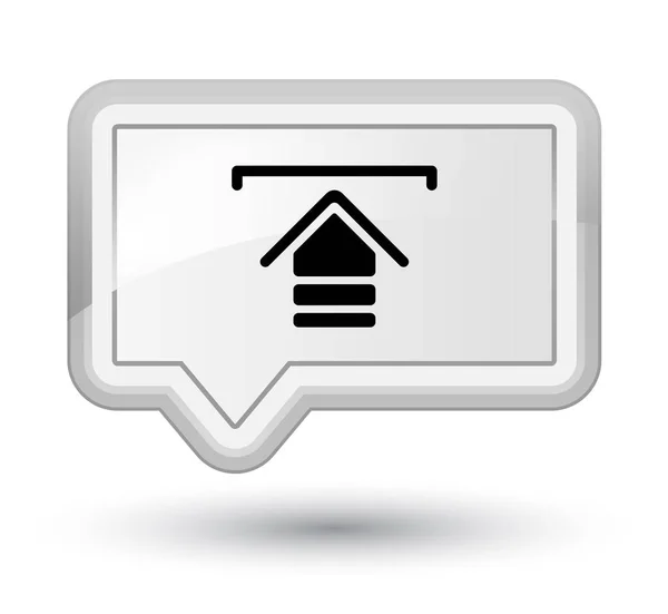 Carregar ícone principal banner branco botão — Fotografia de Stock
