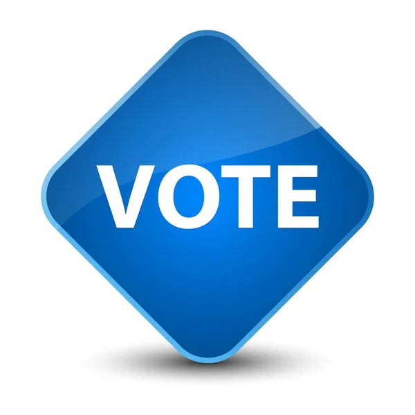 Vote elegante botão de diamante azul — Fotografia de Stock