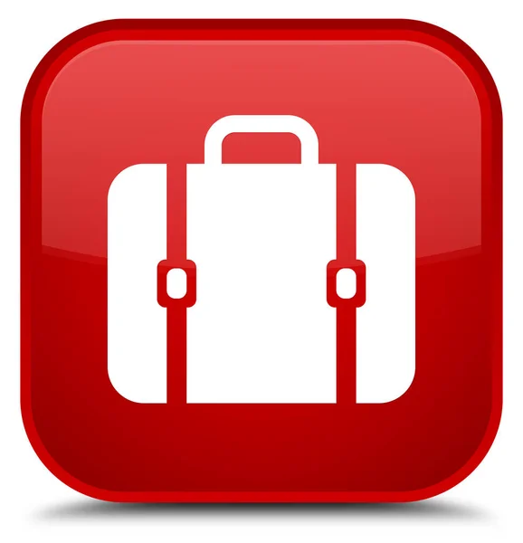 Borsa icona speciale pulsante quadrato rosso — Foto Stock