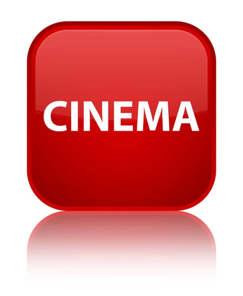 Cinéma bouton carré rouge spécial — Photo