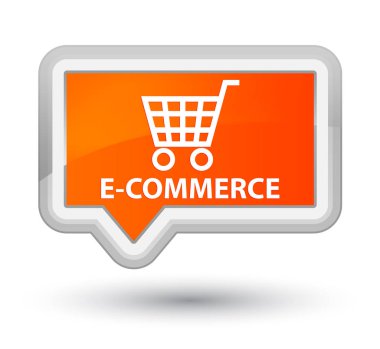 E-ticaret baş turuncu bayrak düğmesini