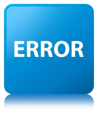 Hata camgöbeği mavi kare düğme