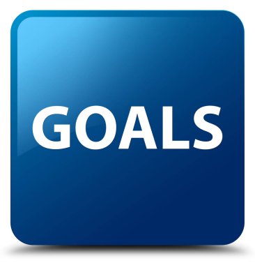 Gol mavi kare düğme