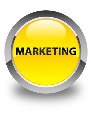 Parlak sarı yuvarlak düğme pazarlama