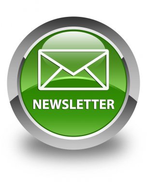 Bülten parlak yumuşak yeşil yuvarlak düğme