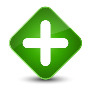 Ayrıca simge zarif yeşil elmas düğmesi