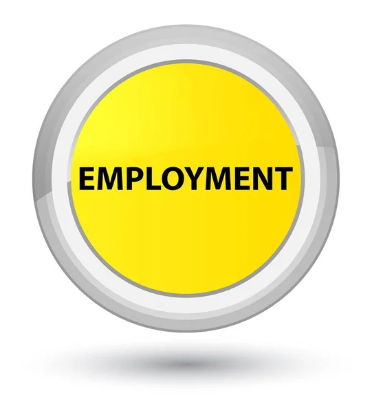 Employment prime yellow round button — Stock Photo, Image