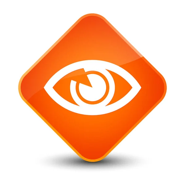 Auge Symbol elegante orange Diamant-Taste — Stockfoto