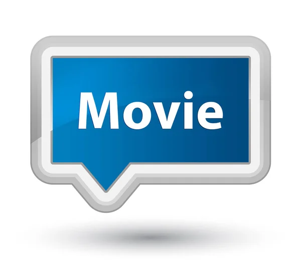 Movie prime blå banner-knappen — Stockfoto