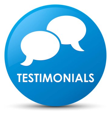 Referansları (sohbet simgesi) camgöbeği mavi yuvarlak düğmesi