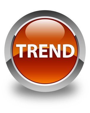 Eğilim parlak kahverengi yuvarlak düğme