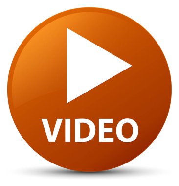 Video kahverengi yuvarlak düğmesi