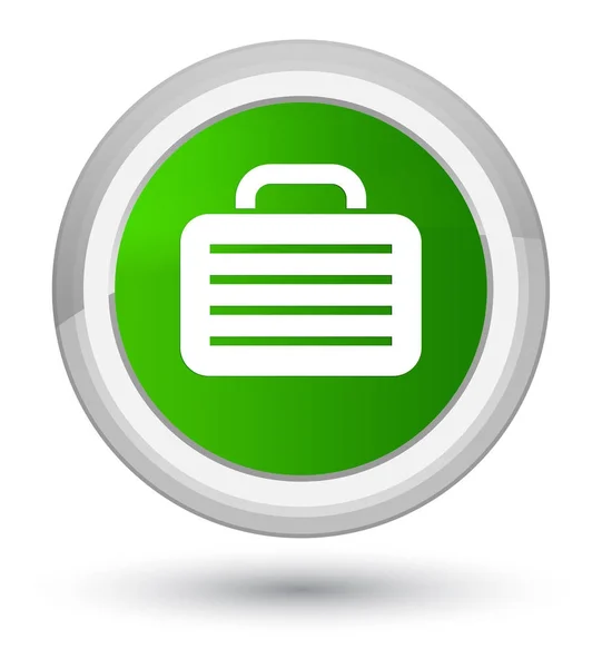 Torba na ikonę prime zielony okrągły przycisk — Zdjęcie stockowe