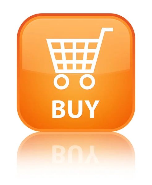 Buy special orange square button — Stock Photo, Image